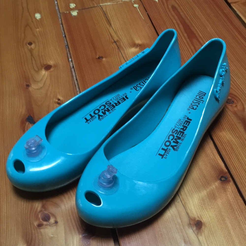 Melissa and Jeremy Scott pool float shoes